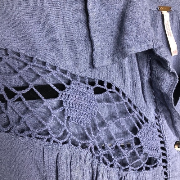 Free People Katie Bird Crochet Tunic - Picture 5 of 9